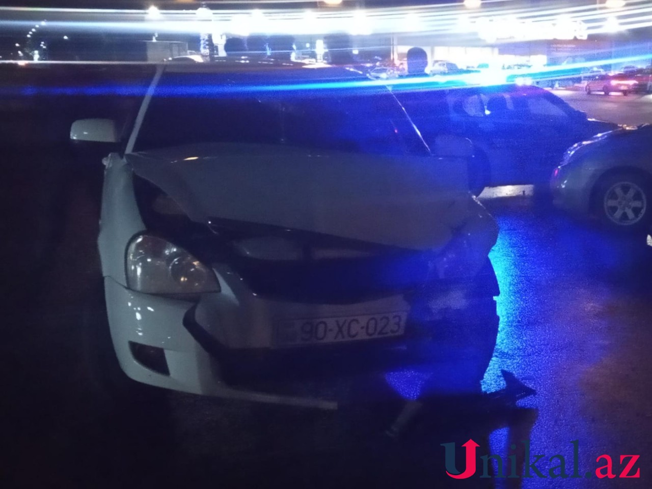 Gəncədə avtomobillər toqquşdu - Yaralılar var (FOTOLAR)